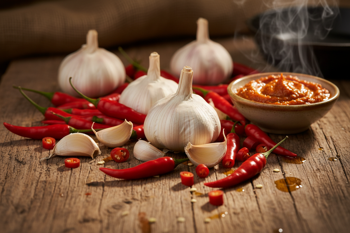 spicy garlic
